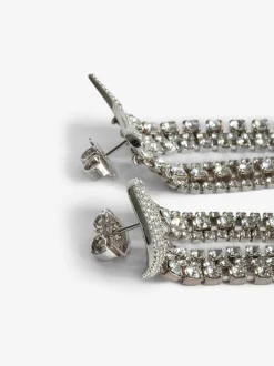 New Zadig & Voltaire Rock Color Earrings Shinysilver